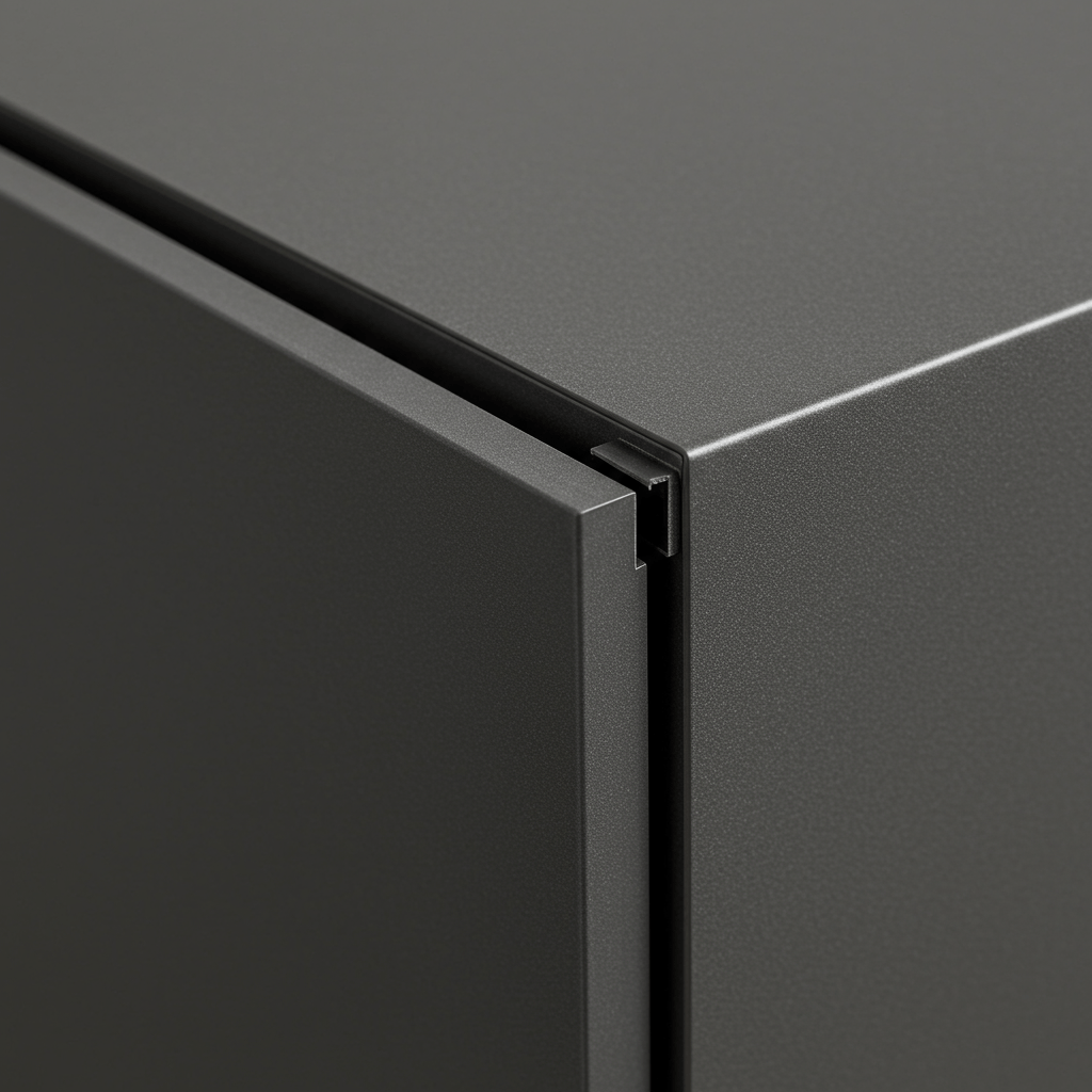 Gri Melamin Dolap Kenarı